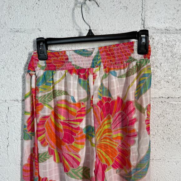 Trina Turk Women's Poppy Tie-Waist Beach Pants Cover-Up Multi, small - Picture 9 of 11